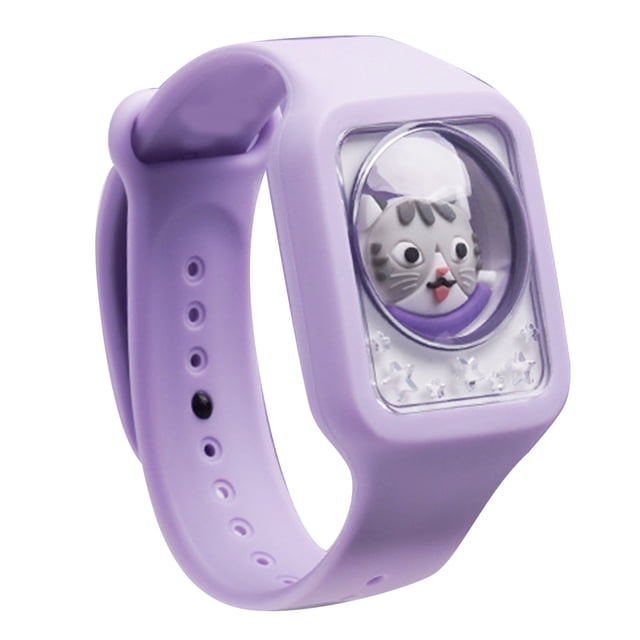 Pulsera repelente de mosquitos morada a prueba de fugas, duradera, segura y multiusos para las aventuras al aire libre de los niños