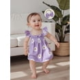 thumbnail image 2 of AceBaby Infant Baby Girl Summer Daisy 3Pcs Outfits for 0-18M,95% Cotton, 2 of 9
