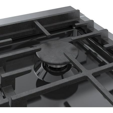 Bosch - 800 Series 36" Built-In Gas Cooktop with 4 Burners and 2 Dual Flame Burners - Silver