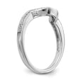 thumbnail image 6 of 14K White Gold Ring Band Wedding Diamond Round, 6 of 7