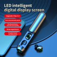 thumbnail image 2 of BQ40 Bluetooth 5.3 Wireless Earbuds with Wireless Charging Case，LED Digital Display Charging Case，5Hours Playtime Bluetooth Earbuds，IPX7 Waterproof Ear Buds (Silver), 2 of 7