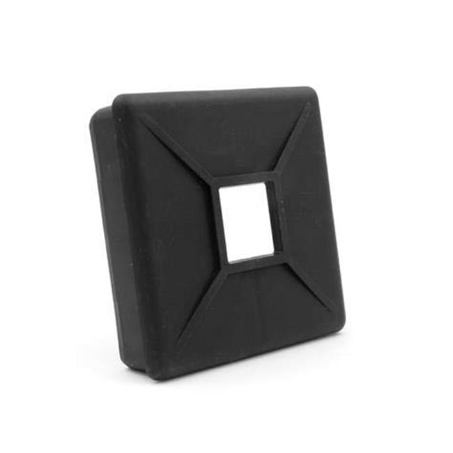 94160 4 in. Rubber Bumper Plug with Tabs, Black