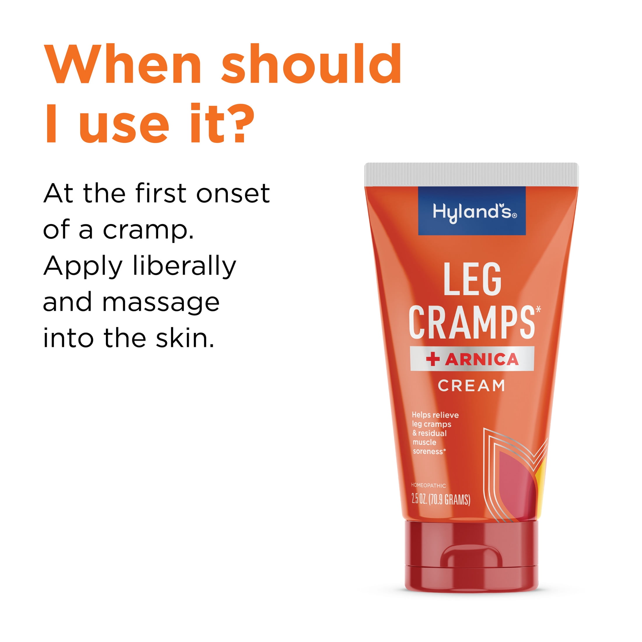 (4 pack) Hyland's Leg Cramps Ointment, Arnica Gel Leg Cramp Relief, 2.5 oz