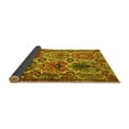 thumbnail image 2 of Ahgly Company Indoor Round Persian Yellow Traditional Area Rugs, 6' Round, 2 of 4
