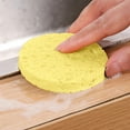 thumbnail image 3 of 10pcs Kitchen sponges for Washing Dishes, Round Natural Cleaning Sponge, Cellulose Eco-Friendly No Odor, Dusting, Cleaning Bathroom, 3 of 6