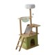 thumbnail image 3 of Torre para gatos de para gatos de interior, muebles de protección de varios niveles, torre de escalada para gatos, cama para gatos jugando , Green B, 40x55x140cm, 3 of 10