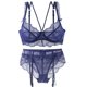 thumbnail image 1 of Conjunto de lencería para mujer Sujetador y bragas de encaje sexy Conjunto de lencería fina de verano Fridja  nalpqowj39550, 1 of 5