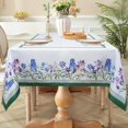 thumbnail image 4 of IPOHVUG Spring Floral Tablecloth Waterproof  Wildflower Grass Table Cloth Rectangle Stain Resistant  Washable Table Cover for Home Kitchen Dining Party Decoration (60×84 Inch), 4 of 7