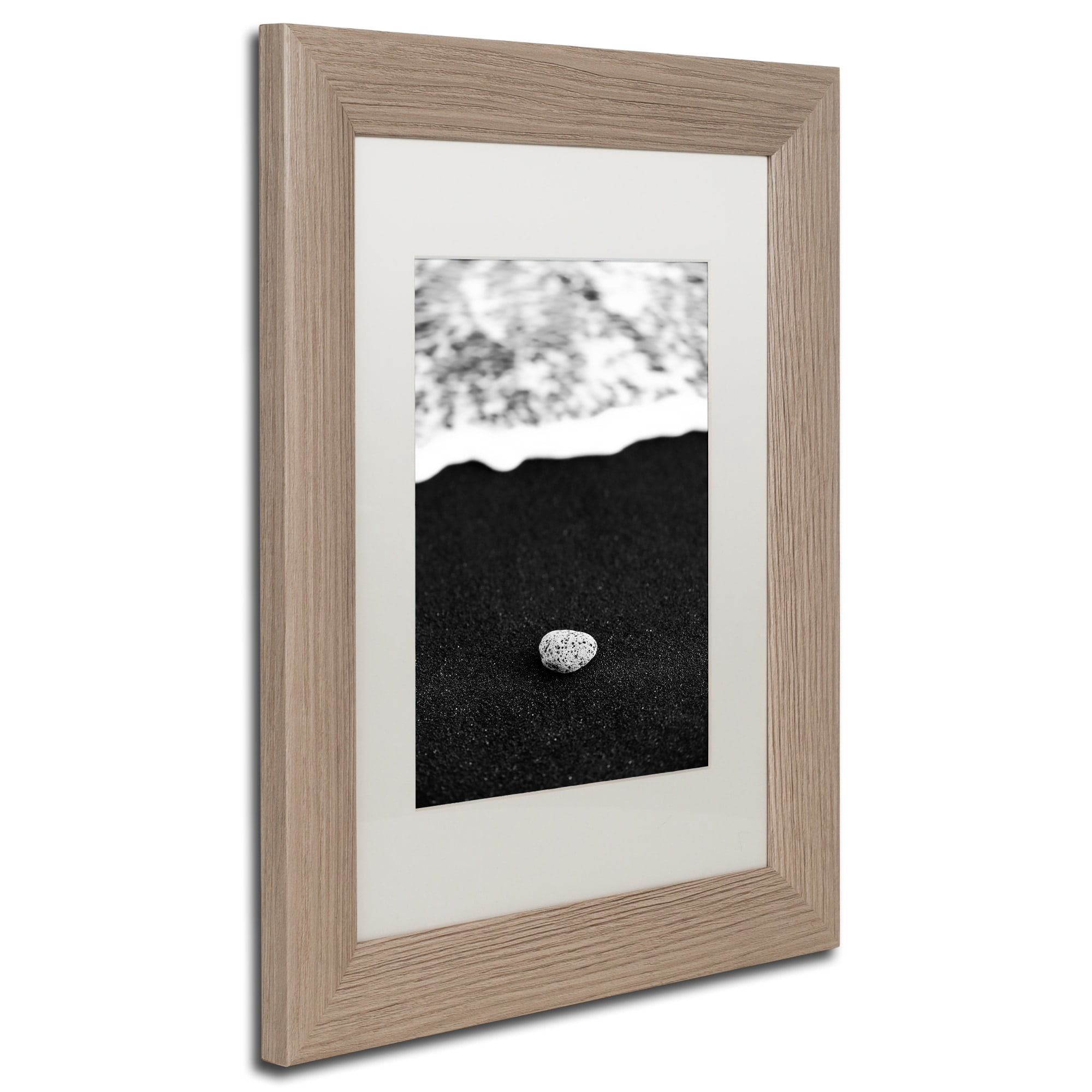 Trademark Fine Art 'Rocked by the Waves' Canvas Art by Philippe Sainte-Laudy, White Matte, Wood Frame