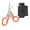 Orange, variant on Rescue Emergency Multitool Shears with Folding Scissors, 6 in 1 First Aid Glass Breaker with Strap Cutter Scissors Sheath