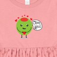 thumbnail image 4 of Inktastic Olive You Girls Baby Dress, 4 of 5