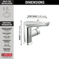 thumbnail image 6 of Delta 572-Mpu-Dst Galeon 1.2 GPM Single Hole Bathroom Faucet - Black, 6 of 7