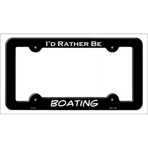 Smart Blonde LPF-124 6 x 12 in. Boating Novelty Metal License Plate Frame