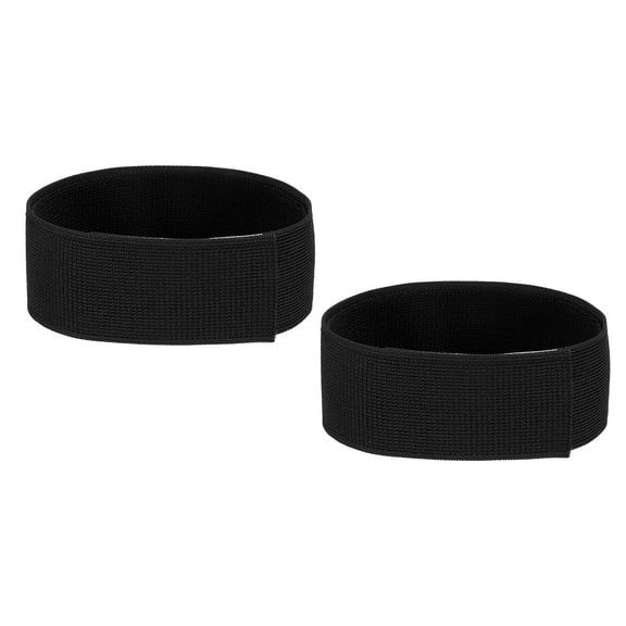 Uxcell Boot Straps, 2 Pack Elastic Ankle Straps Pants Leg Bands, 20", Black
