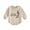 Khaki, variant on Musuos Baby Girls Boys Sweatshirt Romper 0-12Months Mandrake Letter Print Round Neck Long Sleeve Casual Jumpsuit for Fall