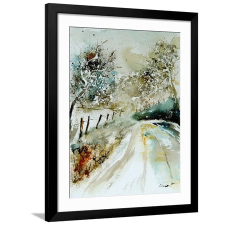 Art.com Watercolor 010604 Art Print by Pol Ledent Black Frame Wall Art 32 x 40