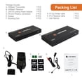 thumbnail image 6 of J-Tech Digital Long Range HDMI Extender Over Cat6 150m/492ft HDBaseT 4K60Hz 18Gbps Extender PoC, Bi-Directional IR, Supports Dolby Digital, DTS, with EDID, CEC, RS-232 Passthrough [JTECH-UHDT150], 6 of 6