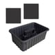 thumbnail image 5 of Caja de herramientas para garaje, organizador de piezas de caja de herramientas de almacenamiento extraíble Negro, 5 of 9