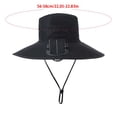 thumbnail image 3 of Gorro de pescador solar con USB recargable para hombres, protección solar de ala ancha, gorra de malla transpirable para exteriores de verano, 3 of 8