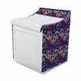 thumbnail image 2 of Hipster Washer Cover, Colorful Love Music Typography with Retro Concept Peace Sign, Waterproof Dustproof Decorative Fabric, 29" x 28" x 40", Multicolor, by Ambesonne, 2 of 3