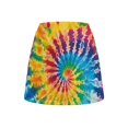 thumbnail image 2 of Uorisango Colorful Tie-Dye Women's Tennis Skirt Stretchy Breathable Women's Mini Tennis Skirt with Shorts Relaxed for Workout Pickleball Running Comfortable Fashion Outing Wear, 2 of 7