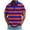 Red, variant on Bxsruta Men's Casual Striped Short Sleeve Shirt Breathable Polyester Spandex Comfortable Pullover Top