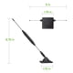 thumbnail image 5 of Antena amplificadora de intensidad de señal de teléfono celular compatible con Verizon at&T Tmobile Sprint. Cellet - Antena repetidora pasiva para montaje en camión y coche, 4G LTE, para teléfonos int, 5 of 5