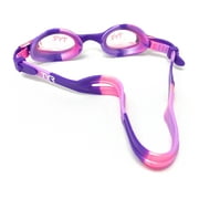 TYR Kids Swim Goggles Swimple Tie Dye,Unisex Swimming Goggles for Boys and Girls, Ages 3-10, Anti Fog, UV Protection, Comfortable Fit, Adjustable Strap, Pink/purple, One Size