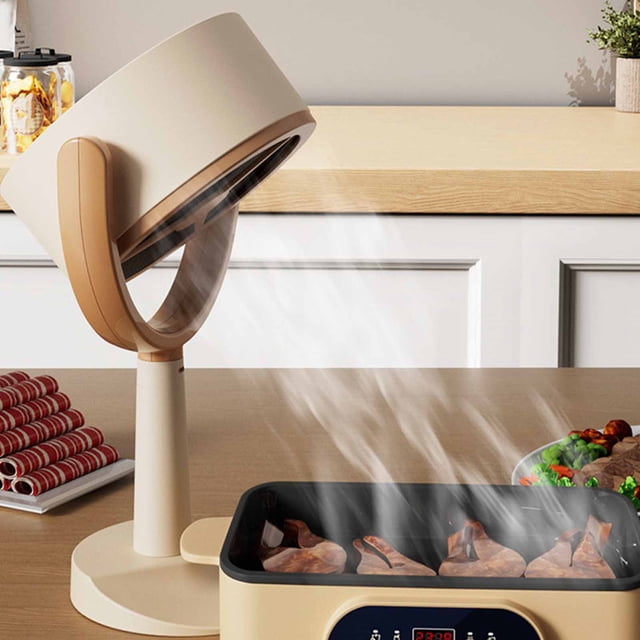 Portable Range Hood, Professional Efficient Desktop Kitchen Exhaust Fan For Family Dinner For Office Smoking