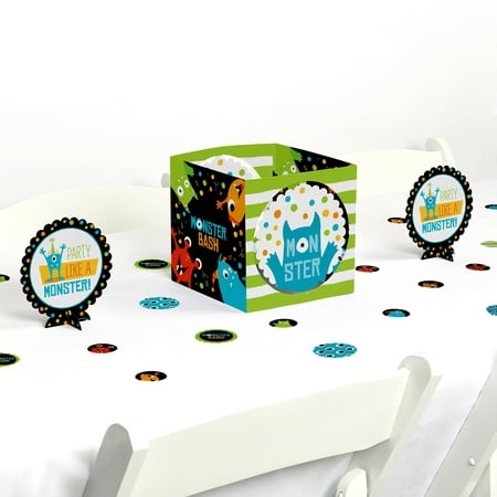 Monster Bash - Little Monster Birthday Party or Baby Shower Centerpiece & Table Decoration Kit