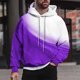 thumbnail image 1 of Sudadera con capucha para hombre, estilo casual, con cuello redondo, estampado, manga larga, blusa de poliéster, 1 of 6
