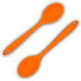 thumbnail image 1 of Cuchara de cocina de silicona MACHAO naranja, 1 of 4