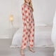 thumbnail image 3 of Balery Strawberry Conjunto de Pijama con Estampado para Mujer, Conjunto de Dos Piezas con Manga Larga, Ropa de Dormir Suave con Bolsillos, Pijamas Cómodos-Medium, 3 of 7