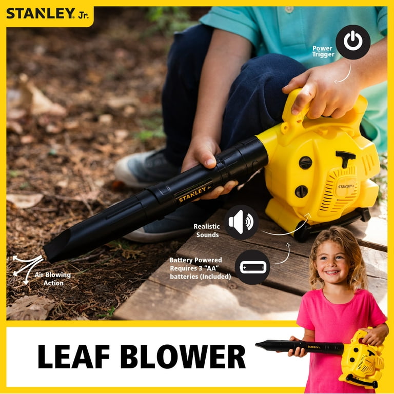 STANLEY Jr Pretend Kids Yard Tool, Battery Powered Toy Leaf