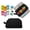 Black, variant on 4 Compartment Pencil Case Set, Pencil Pouch and Erasers with Clean Up Roller, Black