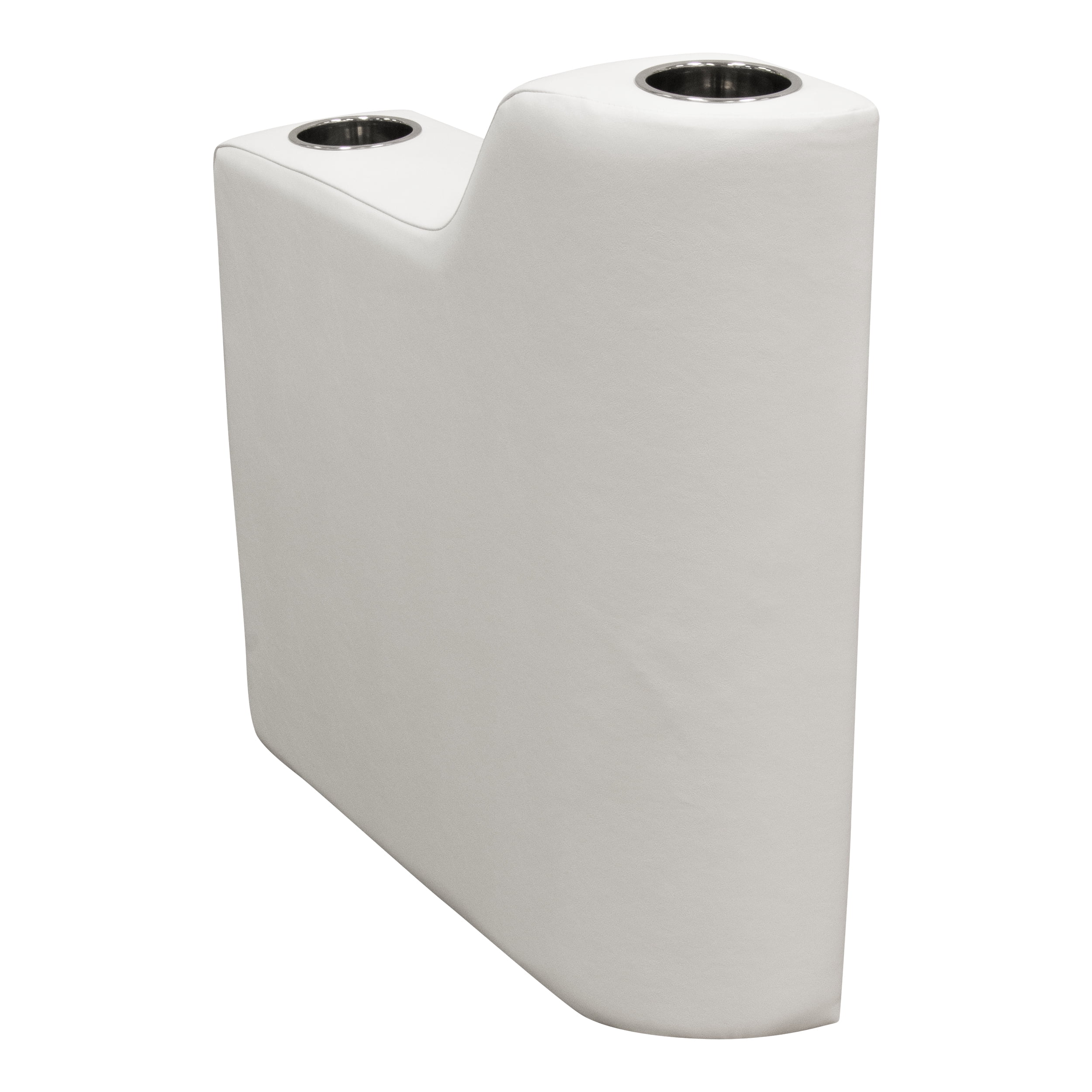 Wise DLX3009-204 DLX Series Pontoon Left Radius Arm Rest - Brite White