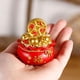 thumbnail image 3 of Figura de bolsa de dinero de regalo de Año Nuevo, estatua de bolsa de oro del Feng Shui tradicional chino Moneda, 3 of 9
