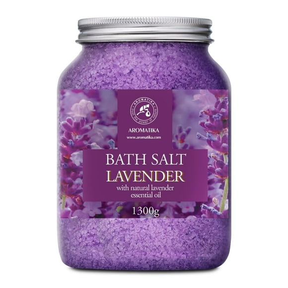 Sales de Ba&ntilde;o Lavanda 1300g - Sales Marinas de Ba&ntilde;o con 100% Natural Aceite Esenciale de Lavanda son Buenas para Dormir - Reducci&oacute;n de Estr&eacute;s - Ba&ntild