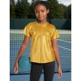 thumbnail image 4 of Happy Cherry Girls Sparkle Metallic Tops Boys Sequins Dance Shirt Kids Jazz Performance Dancewear Hip Hop Disco Costume 13-14 Years, 4 of 7