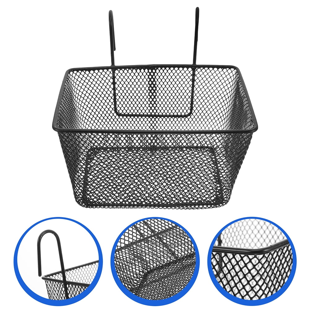WRISTBIQUE 2Pcs Mountain Bike Basket Iron Simple and Practical Bicycle Basket for Riders