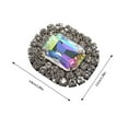 thumbnail image 3 of 2Pcs Shoe Clips Charms for Women Detachable Rhinestones Crystal Shoe Buckles Bridal Wedding Prom Party High Heel Decors, 3 of 8