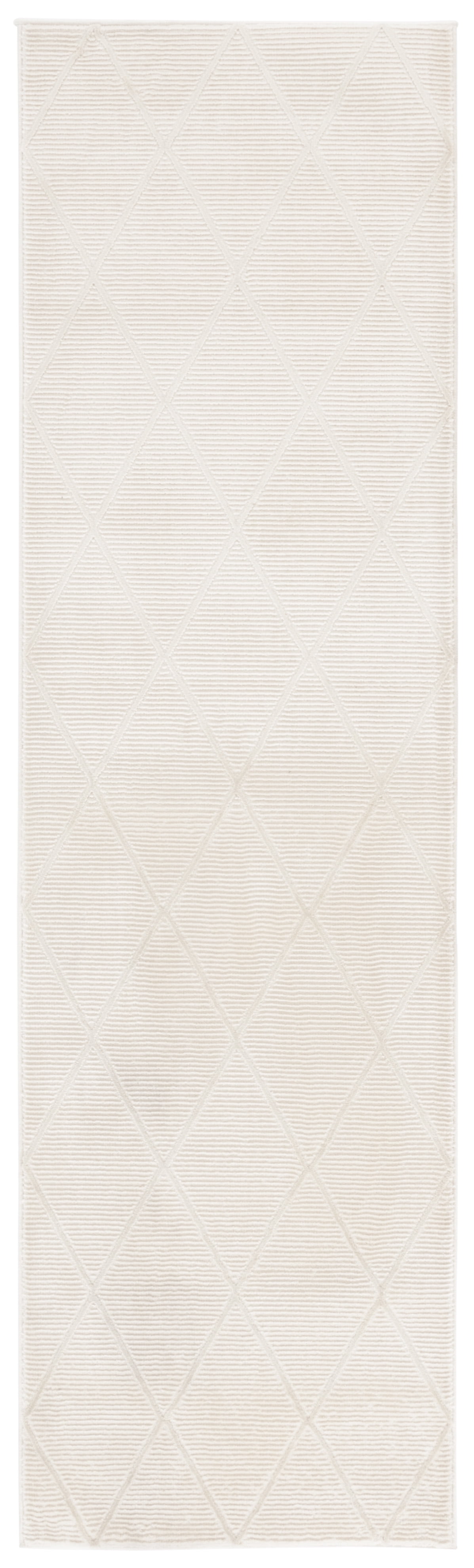 Safavieh Revive Lorrin Diamond Polyester Runner Rug, Ivory, 2'3" x 8'