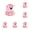 Pink, variant on Halloween Mini Ghost Figures 20 Pack, Glow in The Dark Resin Tiny Ghost Statues for Crafts Vase Filler, Miniature Figurines for Garden Pot and Party Decor, Halloween Party Supplies (Yellow)