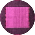 thumbnail image 1 of Ahgly Company Indoor Round Abstract Pink Modern Area Rugs, 5' Round, 1 of 4