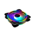 thumbnail image 4 of Methold DC 12V 12cm RGB Gaming Computer Case Fan Colorful Light Reducción de ruido A prueba de golpes 4pin Ventiladores de refrigeración Juegos de teclado y mouse para computadora, 4 of 6