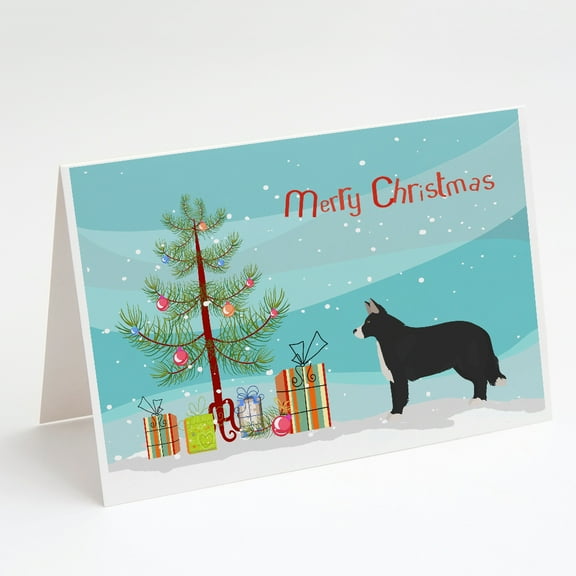 Shollie #1 Christmas Tree Greeting Cards and Envelopes Pack of 8