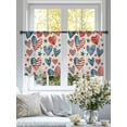 thumbnail image 4 of Independence Day Sheer Curtains 2 Panels Set U. S. Flag Themed Love Heart Five-Pointed Stars Retro Sheer Window Curtains Light Filtering Rod Pocket Voile Drapes for Bedroom Living Room 52"x54", 4 of 8