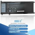 thumbnail image 2 of 33YDH 15.2V 56Wh New Laptop Battery for Dell Inspiron 7778 Inspiron 7779 Inspiron 7586 Inspiron 7559 Inspiron 7570 Inspiron 17 7788 Inspiron 13 7353 Series PVHT1, 2 of 10