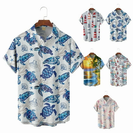 

Mens Kids Button Down Tops Shirt Summer Basic Clothing for Teen and Adults