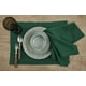 thumbnail image 2 of Juego de servilletas de lino Solino Home Classic Hemstitch Rainforest, 2 of 4